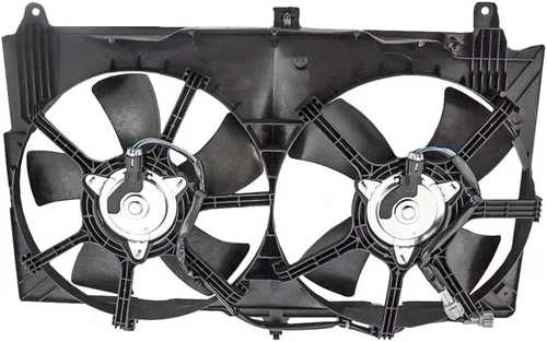Miniatura 2 de Brock Conjunto de cubierta de motor de ventilador de refrigeración dual compatible con 2003-2007 G35 Coupe 2003-2006 350Z 21481-CF40B