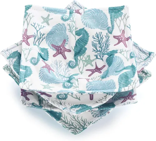 Miniatura 23 de Cunhill 4 Piezas Soportes Acogedores de Algodón para Tazones de Microondas para Comida Caliente Almohadillas Calientes Agarraderas para Tazones