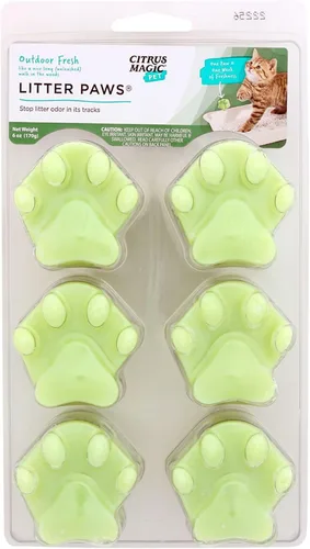 Miniatura 11 de Citrus Magic Eliminador de Olores para Mascotas Litter Paws, Brisa Oceánica, Paquete de 6