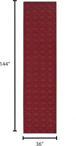 Miniatura 115 de Garland Rug Sparta - Alfombra antideslizante de polipropileno de 2 pies x 12 pies, color negro, ideal para salas de estar y pasillos, elegante