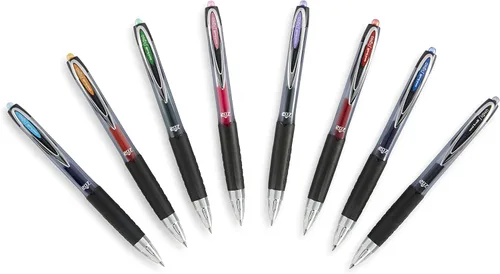 Miniatura 8 de Uniball Signo 207 - Bolígrafo de gel, paquete de 6 bolígrafos surtidos de 0.028 in, bolígrafos de tinta de gel, suministros de oficina vendidos por