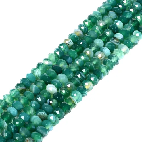 Miniatura 42 de 7 chakras piedras preciosas de 0.236 in de piedras preciosas facetadas Rondelle sueltas cuentas para hacer joyas DIY cuentas de 16 pulgadas