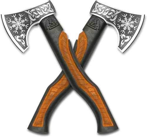 Hacha barbuda de acero al carbono forjado estilo vikingo con eje de madera de rosa, hacha real, el mejor regalo para aniversario, día de San
