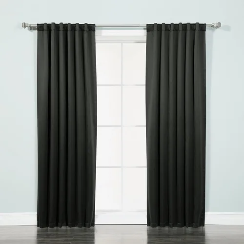 Miniatura 9 de Best Home Fashion cortina opaca con aislamiento térmico sólido para grifo, 215 centímetros de largo. Gris Oscuro