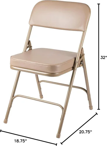 Miniatura 13 de OEF Furnishings Serie OEF3200 Sillas plegables de vinilo de alta calidad, resistentes, de grado industrial, asiento ultra acolchado de 2 pulgadas