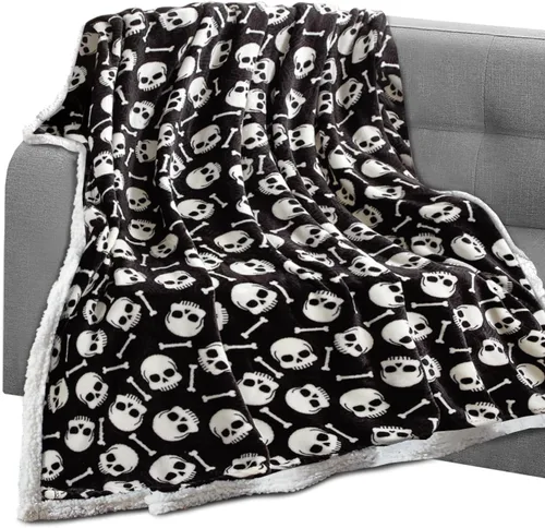 Miniatura 47 de Elegant Comfort Manta reversible de franela sherpa, ultrasuave, mullida, acogedora y afelpada, manta decorativa ligera para todas las estaciones, 50