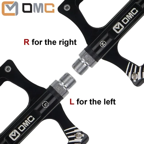 Miniatura 5 de OMC MTB Lightweight Aluminum Alloy Pedals Mountain Bike Pedals 3 Bearing Non-Slip Bicycle Platform Pedals for BMX MTB 9/16