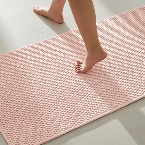 Miniatura 88 de TYUU Alfombras de Baño Antideslizantes Lavables, Tapete de Baño Súper Absorbente Delgado de Pila Baja para Secar Rápido, Alfombra de Baño Pequeña