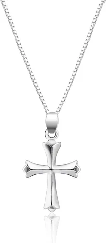 Dainty Sterling Silver Cross Necklace for Girls First Communion Gifts for Girls Confirmation Gifts for Teenage Girl Baptism Gifts for Girl