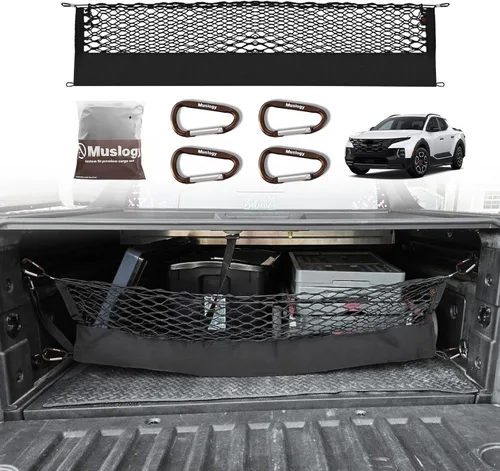 Miniatura 44 de Muslogy para Maverick - Accesorios de Red de Malla de Carga Extensible, Organizador de Maletero, Red de Malla Elástica para Cama de Carga