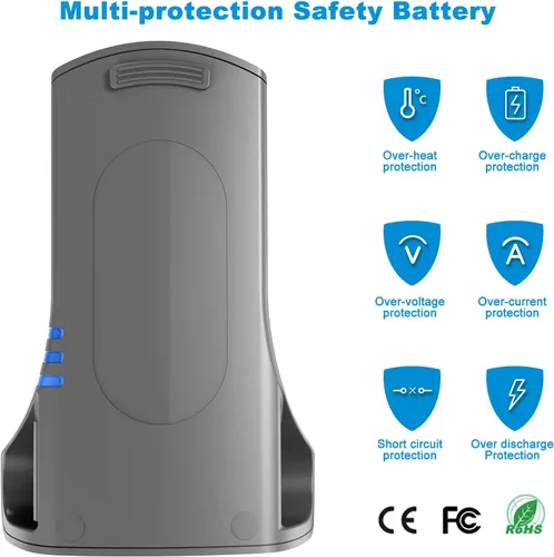 Miniatura 5 de Wodeuibr Repuesto para batería Shark XSBT620 compatible con aspiradoras inalámbricas IZ162H IZ163H IZ362H IZ363H Shark, batería de iones de litio