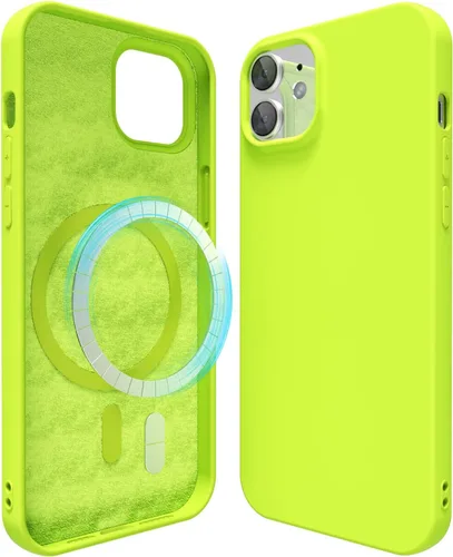 Miniatura 192 de oakxco Funda de silicona para iPhone 12 Pro Max, magnética, compatible con carga inalámbrica Magsafe, cubierta protectora de goma suave y delgada