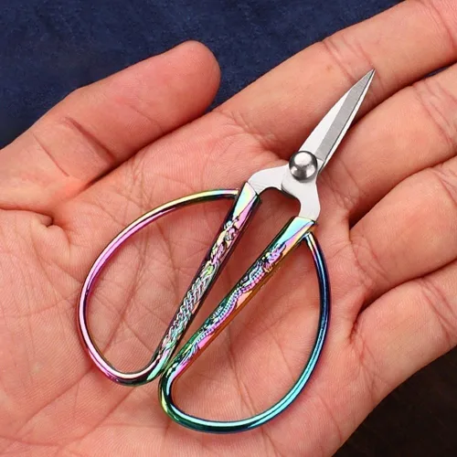 Tijeras pequeñas de bordado de 3.3 pulgadas, tijeras pequeñas de acero inoxidable vintage, tijeras afiladas para costura, trabajos de arte, corte de