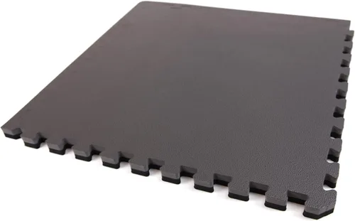 Miniatura 6 de Azulejos de espuma de 1 pulgada de grosor de FlooringInc, azulejos entrelazados reversibles de 3'x3' o 2'x2', alfombrilla ideal para yoga, Negro