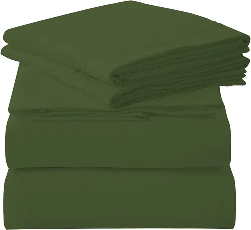 Miniatura 25 de ROYALE LINENS Juego de 4 sábanas King - Ropa de cama de microfibra cepillada suave de 1800 hilos - 1 sábana ajustada y 1 sábana lisa, 2 fundas