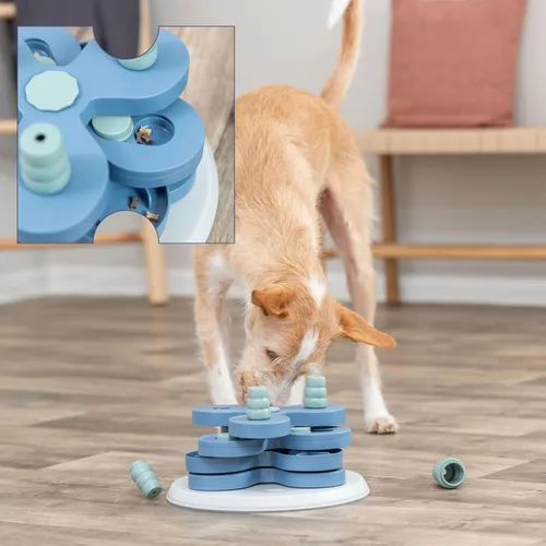 Miniatura 6 de TRIXIE Flower Tower - Juguete interactivo de actividad para perros, juego de rompecabezas de comida de nivel 3, dispensador de golosinas de desafío