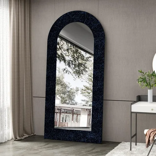 Miniatura 2 de CRE8TIVE Papel Tapiz con Purpurina Negro Azul Adhesivo y Despegable 8"x354" Borde de Papel Tapiz con Purpurina Tela Brillante Espumosa Borde