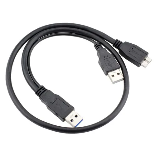 Miniatura 2 de chenyang Cable de alimentación Y Dual USB3.0 A macho a Micro USB 3.0 Y Cable con alimentación adicional para SSD HDD
