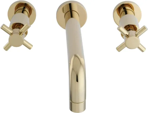 Miniatura 13 de Kingston Brass KS8121DX Concord - Grifo de baño con 2 manijas para montaje en pared, cromo pulido