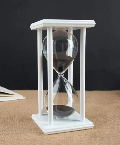 Miniatura 12 de Lodunsyr Reloj de Arena Temporizador de 30 Minutos para Decoración de Ornamentos Navidad Año Nuevo Cumpleaños Té Mesa de Café Estante de Libros