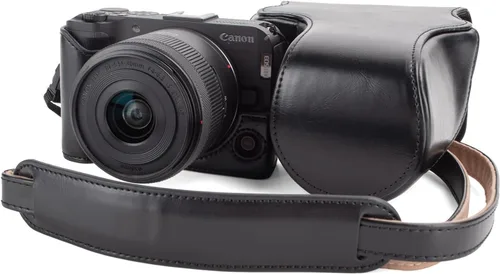 Miniatura 9 de MUZIRI KINOKOO Funda para cámara Canon EOS R50 V, cubierta protectora de cuero PU para cámara digital EOS R50 V/R50V con lente RF-S14-1.181 in