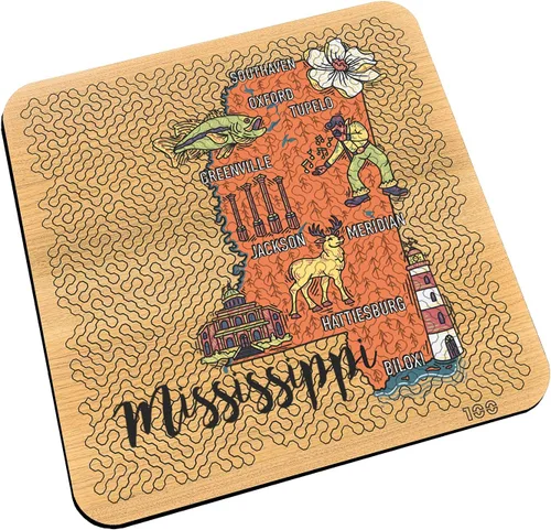 Miniatura 18 de Torched Mind Bending - Rompecabezas impreso en color con mapa del orgullo estatal (Texas) Rompecabezas duro para adultos 100 piezas Formas