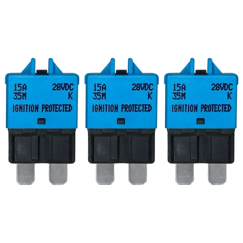 Miniatura 22 de Fusible de disyuntor ATC/ATO de reinicio manual de 7.5 amperios para automóvil, barco, automóvil, camión, RV, audio, protección de batería Perfil