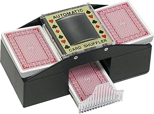 Miniatura 3 de Barajador automático de cartas - Dispensador de cartas de 2 barajas con batería - Noche de juegos y accesorios de casino por Trademark Poker