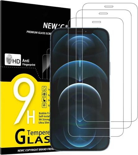 Miniatura 40 de NEW'C Paquete de 3 protectores de pantalla de privacidad para iPhone Air/iPhone 17 Air (6.5 pulgadas), película de vidrio templado antiespía