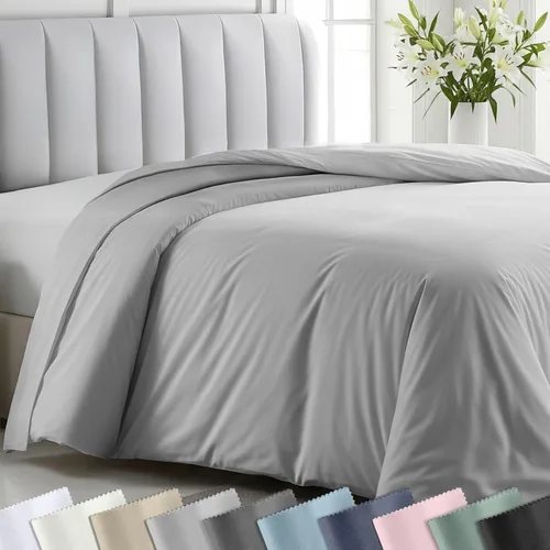 California Design Den - Ropa de cama para mayor comodidad 07 - Gris claro (sin edredón)