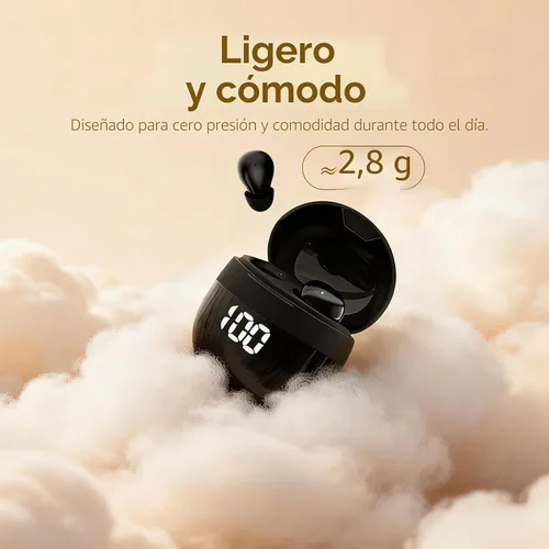 Miniatura 4 de Yihou Auriculares Audífonos Inalámbricos Bluetooth Invisibles Pequeños Mini para Dormir, Cómodos Diminutos para Dormir, los Más Pequeños de Perfil
