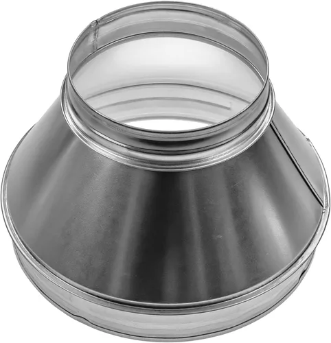 Miniatura 15 de Repa Market Reductor de conducto redondo macho de 4 a 3 pulgadas - Acoplador/aumentador de tubo de acero galvanizado - Acoplamiento para sistemas
