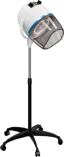 Miniatura 8 de Secador de pelo con capucha ajustable de 1300 W, equipo de salón con base rodante para secado de cabello en el hogar