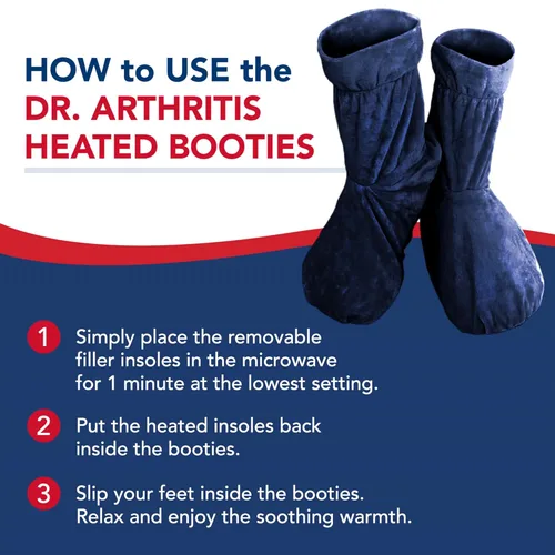 Miniatura 6 de Botas calentadoras con insertos para pies desarrolladas por médicos, calentadores de pies para mujer y hombre, botas calentadoras y manual