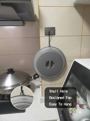 Miniatura 6 de Cubierta contra salpicaduras de microondas para alimentos, protector contra salpicaduras de cocina Micowave, tapa a prueba de platos, apta