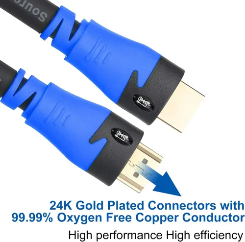 Miniatura 6 de SHD Cable HDMI de 75 pies con amplificador 1080P, cable HDMI de 2.0 V con amplificador de señal incorporado CL3 clasificado para instalación