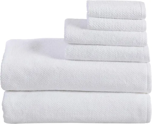 Miniatura 8 de Great Bay Home - Juego de 4 toallas de baño de 54x27, 100% algodón - Toallas absorbentes, de secado rápido y duraderas para decoración del baño