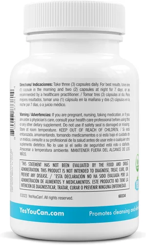 Miniatura 8 de Yes You Can! Natural Detox Pills - Limpieza diurética con electrolitos y vitaminas - Ayuda con la retención de agua - Sin gluten, 21 cápsulas