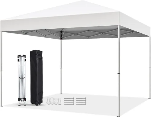 Miniatura 10 de Nova Microdermabrasion Tienda de campaña desplegable de 10 x 10 pies, fácil de instalar al aire libre, patas rectas instantáneas, refugio portátil