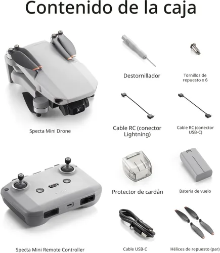 Miniatura 8 de Specta Mini dron con cámara 4K para adultos, transmisión FPV de 32800 pies, fácil de volar, cardán de 3 Aixs, vuelo de 31 minutos, 4K/30 fps, dron