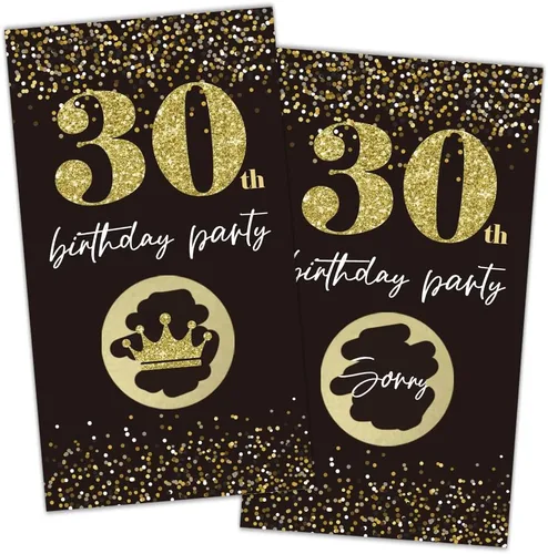 Miniatura 8 de REWIDPARTY Tarjetas de juego para rascar para fiesta de cumpleaños número 50 de oro blanco (32 unidades) tarjetas de rascar para fiesta de 115B