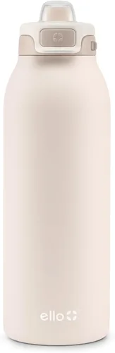 Miniatura 52 de Ello Pop & Fill Insulated Stainless Steel Water Bottle with Quick Fill Lid, Leakproof Locking, Sip or Chug Spout, BPA-Free, Double Wall Vacuum Negro