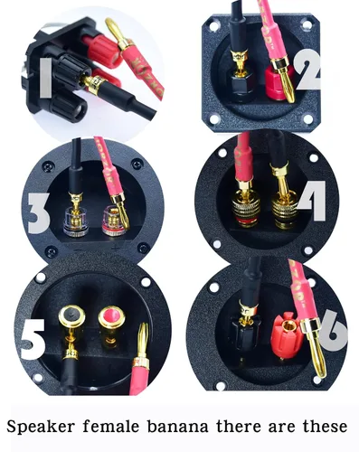 Miniatura 6 de Arklove 1 unids 10 pies 14 awg de alta calidad de alambre trenzado doble banana a babana chapado en oro cable de altavoz OFC cobre libre de oxígeno