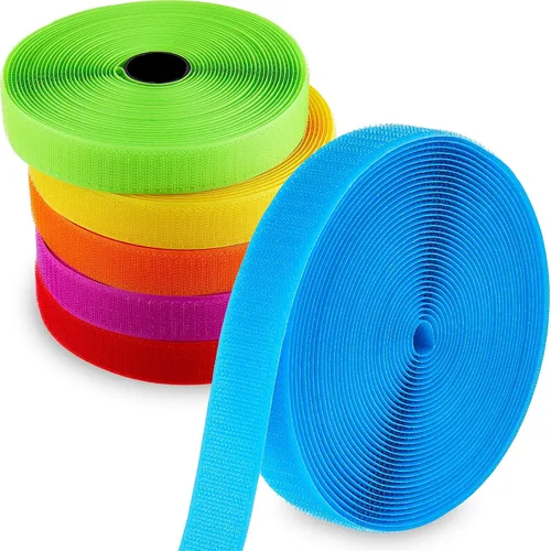 Zonon 6 rollos de tiras de marcadores de alfombra, cinta de suelo para aula, marcadores de alfombra de nailon para suministros escolares, alfombra