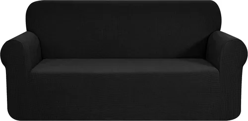 Miniatura 65 de CHUN YI - Funda elástica de 1 pieza para sillón grande, funda protectora suave de Jacquard con elastano, detalle de cuadros y parte inferior