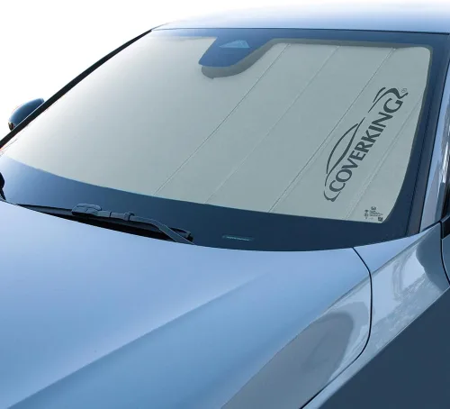 Miniatura 3 de Coverking Parasol de parabrisas interior diseñado a medida para Ford TRK F-150/250/350 NO SuperDuty Modelos: Trilaminado patentado, plegable