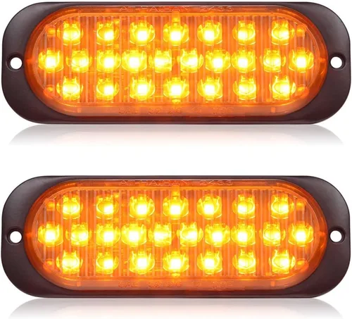 Miniatura 8 de Paquete de 2 luces traseras LED rojas de carcasa de aluminio, para remolque, freno y giro, cumple con DOT, impermeable, montaje en superficie, Rojo
