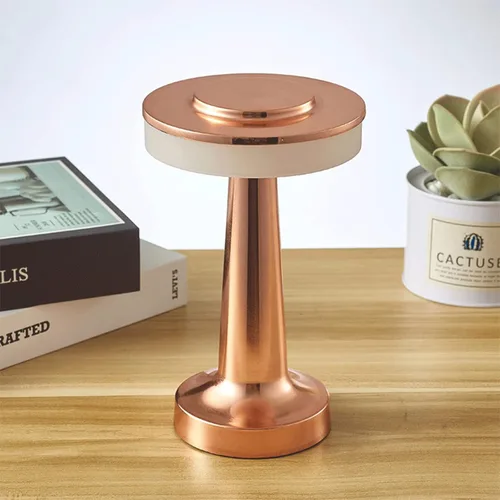 Lámpara de escritorio inalámbrica portátil táctil, atenuación táctil de 3 velocidades, puerto de batería USB integrado, luz de noche de dormitorio,