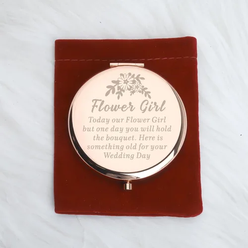 Miniatura 5 de WUSUANED Flores Niña Maquillaje Espejo Propuesta Regalos Boda Fiesta Regalos Dama de honor Espejo Madre de la Novia Regalo