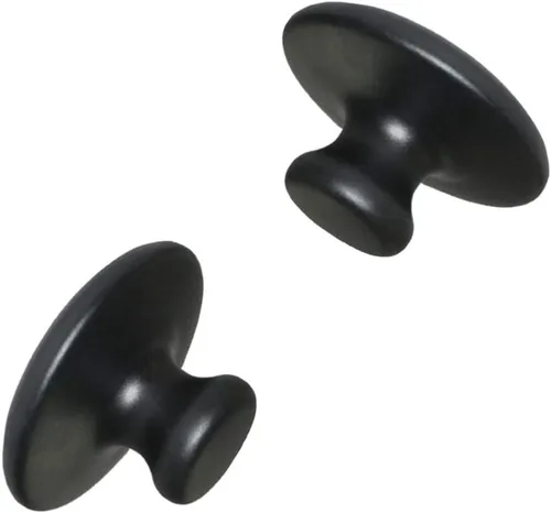 Beavorty Paquete de 2 piedras de masaje de hongos naturales Bianshi Jade masajeador de mano para terapia facial y corporal de spa, mejora la